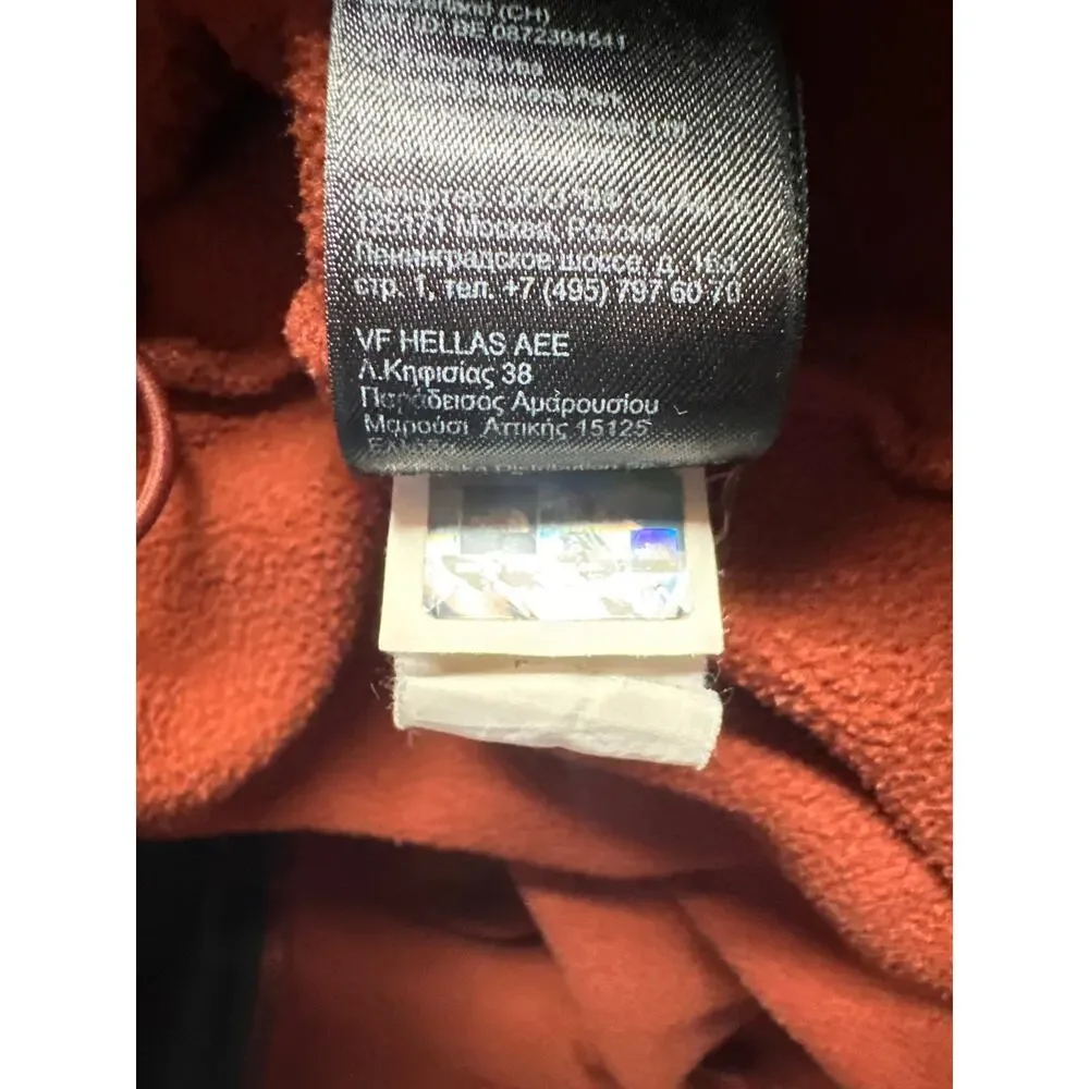 The‎ North Face TKA 100 Glacier Full Zip Fleece Jacket Rust Orange Mens Large